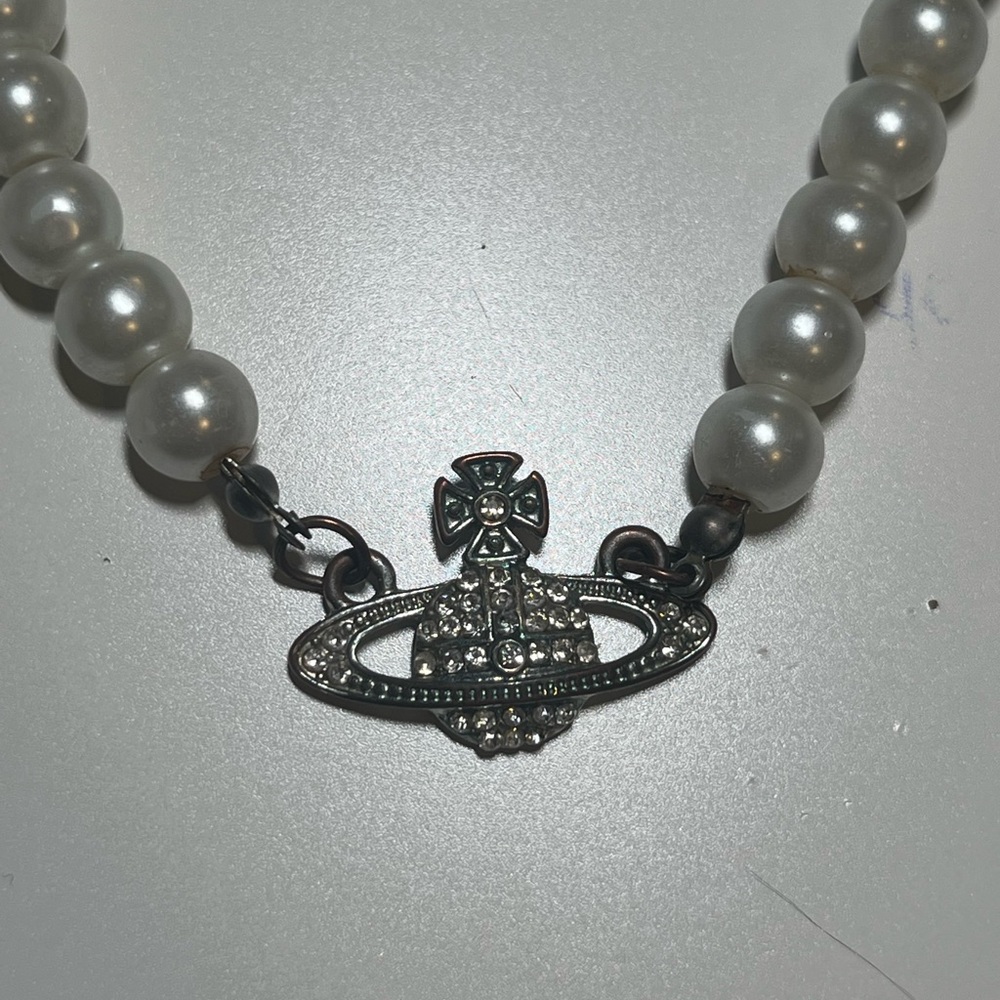Pearl Planet Pendant Necklace